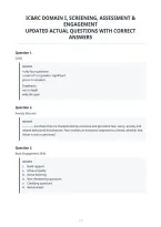 Ic&Rc Domain I&comma; Screening&comma; Assessment &&NewLine;Engagement&NewLine;Updated Actual Questions With Correct&NewLine;Answers