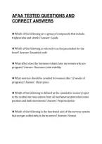 Afaa Tested Questions And&NewLine;Correct Answers