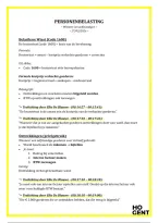 Samenvatting - Personenbelasting - Winsten van zelfstandigen