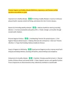 Personal Hygiene and Healthy Lifestyle Definitions&comma; Importance&comma; and Practices verified &NewLine;questions and solution A&plus; grade