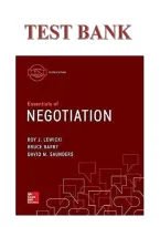 Essentials of Negotiation 6th Edition Test Bank Q&A 2026&sol;2027