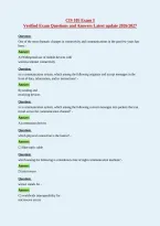 CIS 105 Exam 3&NewLine;Verified Exam Questions and Answers Latest update 2026&sol;2027