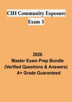 CIH Community Exposure Exam 3 &ndash; Certified Industrial Hygienist Study Guide&comma; Exposure Assessment Review and Exam Preparation