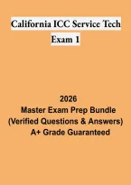 California ICC Service Tech Exam 1 &ndash; Certification Study Guide&comma; Practice Test Review and Exam Preparation