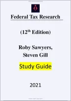 Solutions Manual&colon; 20220902185152 631250c8122cd Federal Tax Research 12e - Graded A&plus; Comprehensive Exam Prep