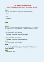 CISR Commercial Casualty 2 Exam&NewLine;Verified Exam Questions and Answers Latest update 2026&sol;2027