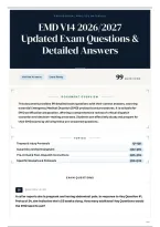 EMD V14 2026&sol;2027 Updated Exam Questions & Detailed Answers