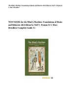 Test Bank for The Mind&rsquo;s Machine&colon; Foundations of Brain and Behavior&comma; 4th Edition by Neil V&period; Watson and S&period; Marc Breedlove &vert; ISBN 9781605359731 &vert; All 15 Chapters Covered &vert; Complete