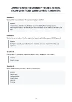 Ammo 18 Nko Frequently Tested Actual&NewLine;Exam Questions With Correct Answers