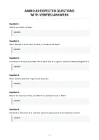 Ammo 49 Expected Questions&NewLine;With Verified Answers