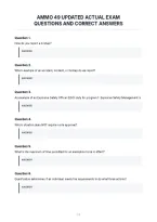 Ammo 49 Updated Actual Exam&NewLine;Questions And Correct Answers