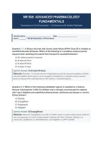 NR 565 Final Exam &ndash; Adv Pharmacology Fundamentals &ndash; &lpar;2026&rpar; Actual Questions & Answers &lpar;Chamberlain&rpar; 100&percnt; Guarantee Pass