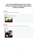 Apco Telecommunicator Test Latest&NewLine;Actual Exam With Verified Questions &&NewLine;Correct Answers