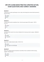 Api 570 Closed Book Practice Updated Actual&NewLine;Exam Questions And Correct Answers&NewLine;