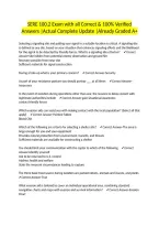 SERE 100&period;2 Exam with all Correct & 100&percnt; Verified Answers &vert;Actual Complete Update &vert;Already Graded A&plus;