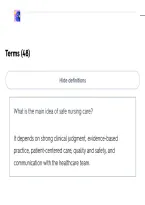 Foundations of Medical-Surgical Nursing &ndash; Clinical Judgment&comma; Patient Safety&comma; and Interprofessional Communication Study Guide PDF