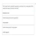 Research as Evidence in Nursing Practice &ndash; Nursing Research Study Guide PDF