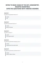 Intro To Basic Exam Of The Hip&comma; Goniometry&comma;&NewLine;Resisted Isometrics&NewLine;Expected Questions With Verified Answers
