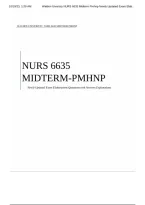 NURS 6635 PMHNP Midterm Exam &vert; Practice Questions&comma; Answers & Rationales &vert; 2026&sol;2027 Study Guide