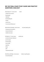 Nr 328 Final Exam Study Guide And Practice Questions 2026&sol;2027