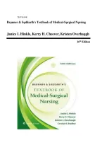 Test Bank for Brunner & Suddarth&rsquo;s Textbook of Medical-Surgical Nursing&comma; 16th Edition by Janice L&period; Hinkle&comma; Kerry H&period; Cheever&comma; Kristen J&period; Overbaugh&comma; and Carolyn E&period; Bradley &vert; ISBN 9781975221133 &vert; Complete