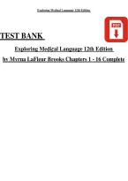 Test Bank for Exploring Medical Language 12th Edition by Myrna LaFleur Brooks &vert; Chapters 1&ndash;16 &vert; ISBN 9780443264559