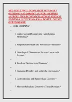 Med Surg 2 Final Exam Latest Test Bank 2 &NewLine;Questions And Correct Answers &lpar;Verified &NewLine;Answers&rpar; Plus Rationales &vert; Medical Surgical &NewLine;Nursing Ii Latest Final Exam Review &vert; Instant &NewLine;Download Pdf&period;