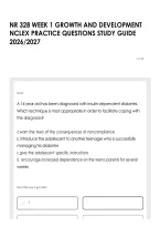 Nr 328 Week 1 Growth And Development Nclex Practice Questions Study Guide 2026&sol;2027