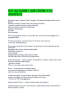 Bio 302 Exam 1 Questions And Answers