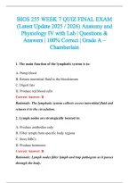 BIOS 255 Exam 2026-2027 QUESTIONS AND ANSWERS ALREADY GRADED A&plus;&period;&NewLine;100&percnt; Verified Solutions &vert; Updated Per Latest Guidelines &vert; Graded A&plus;