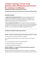 Arkansas Auctioneer License Exam Questions 2026 &vert; 210 Questions and Answers for Auctioneer Certification