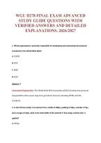 Wgu D278 EXAM Bundle &vert; Update Questions with complete and Verified solutions&period;