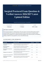 Surgical Proctored Exam Questions & Verified Answers 2026&sol;2027 Latest Updated Edition