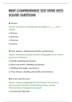Irrsp Comprehensive Test Paper With&NewLine;Solved Questions