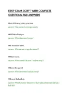 Irrsp Exam Script With Complete&NewLine;Questions And Answers