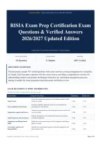 RISIA Exam Prep Certification Exam Questions & Verified Answers 2026&sol;2027 Updated Edition