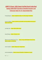 AMPP C3 Exam&colon; 100&percnt; Expert Verified Study Guide Real &NewLine;Testing 2026&vert;2027 Questions Detailed Answers and &NewLine;Instructor Note For A&plus; Guaranteed Pass 