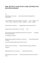 Biol 385 Final Exam Study Guide And Practice Questions 2026&sol;2027
