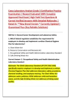 CWEA LABORATORY ANALYST GRADE 2&comma;3 LATEST UPDATED EXAM PACK