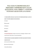 Wgu D236 Exam Package Deal 100&percnt; Verified 2026&sol;2027