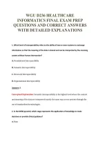 Wgu D236 Exam Package Deal 100&percnt; Verified 2026&sol;2027