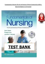 Fundamentals of Nursing 10th Edition &lpar;Chapter&period; 1-47&rpar; - Taylor - Test Bank &lpar;PDF&rpar;