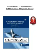 Aircraft Performance 2nd Edition &lpar;Chapter&period; 1-10&rpar; - Sadraey - Solution Manual &lpar;PDF&rpar;