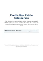 Florida Real Estate&NewLine;Salesperson&NewLine;Exam Questions And Correct Answers &lpar;Verified Answers&rpar; Plus Rationales&NewLine;2026 Q&A &vert; Complete Practice Test Bank &vert; Exam-Style 200 Questions with&NewLine;Verified Answers & Detailed Rationales &vert; All Core Domains Covered &vert; A&plus;&NewLine;Graded