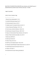 MILADY NAIL TECHNOLOGY FINAL EXAM 600 Practice Questions with Verified Answers & &NewLine;Detailed Rationales Complete Practice Test Bank  Exam-Style  A&plus; Graded &NewLine;TABLE OF CONTENTS &NewLine;Section  Domain  Questions  Page  ---------------------------------- &NewLine;I  &NewLine;His