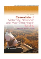 Test Bank for Essentials of Maternity Newborn and Women&rsquo;s Health Nursing 6th Edition by Susan Ricci &vert; Latest &lpar;2026&sol;2027&rpar; Updated Version &lbrace;JUST RELEASED&rcub;