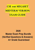 CSE 446 Megaset Midterm Version Exam Guide &ndash; Study Materials&comma; Practice Questions and Exam Preparation