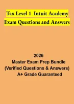 Intuit Academy Tax Level 1 Exam Questions and Answers &ndash; Tax Preparation Certification Study Guide and Practice Test