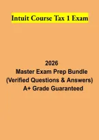 Intuit Course Tax 1 Exam &ndash; Tax Preparation Study Guide&comma; Practice Questions and Certification Exam Review