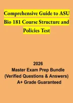 ASU BIO 181 Course Structure and Policies Test &ndash; Comprehensive Biology Course Guide and Exam Preparation